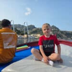 Child boat tour Sicily Taormina